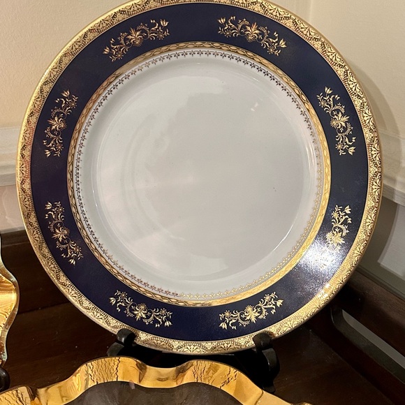Philippe Deshoulieres Other - Phillipe Deshoulieres Dinner Plate Orsay Cobalt Blue